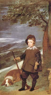 Portrait du Prince Baltasar Carlos en costume de chasse (df02), Diego Velazquez